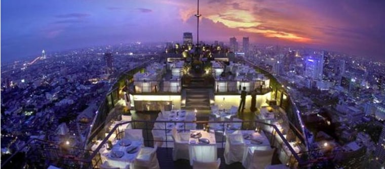 You're on 'top of the world' when you dine at the Banyan Tree Bangkok's Vertigo Grill & Moon Bar, which is located on the 61st floor of the hotel — the highest al fresco restaurant and bar in the Asia Pacific.